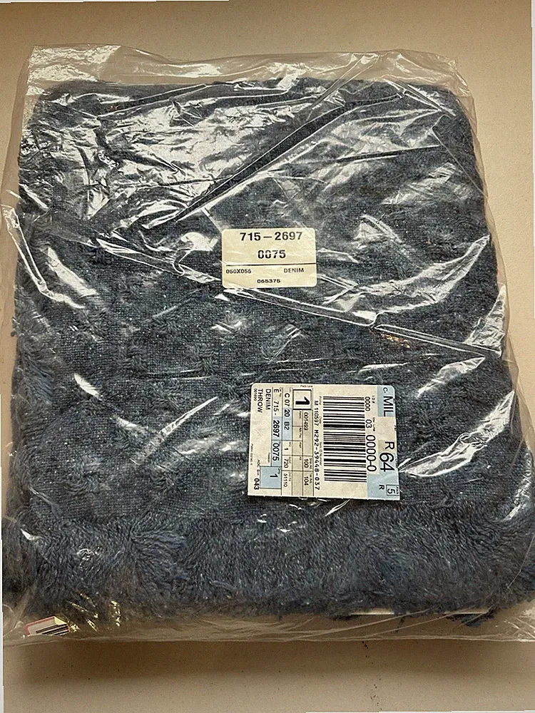 Denim throw blankets