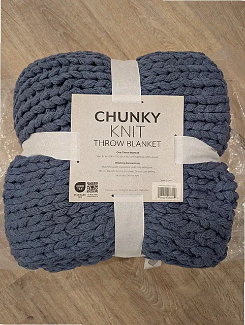 Chunky Knit Throw Blanket