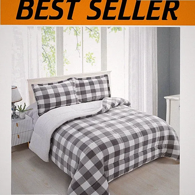 Cozy Microsuede Reversible Queen Comforter