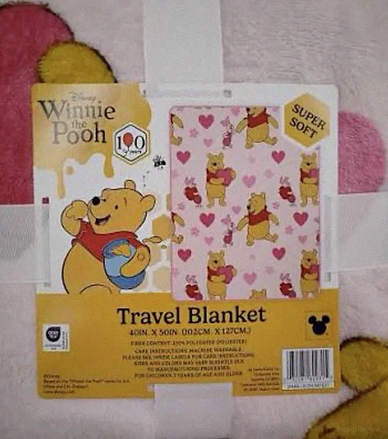Disney’s Winnie the Pooh Valentine’s Day - Silky Soft Plush Throw Blanket