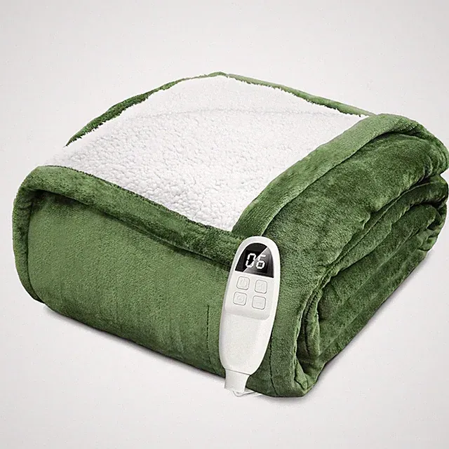 Electric Blanket 72x84" Heated Blanket with 6 Heat Settings Machine Wash