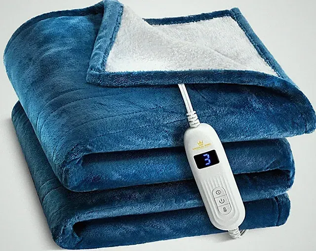 Heated Blanket with Hand Controller - 10 Heat Settings and Auto Shut-Off 50x60