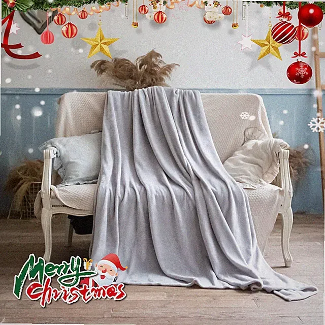 King Size Fleece Throw Blanket for Couch 108"×90" Lightweight Super Soft Cozy...