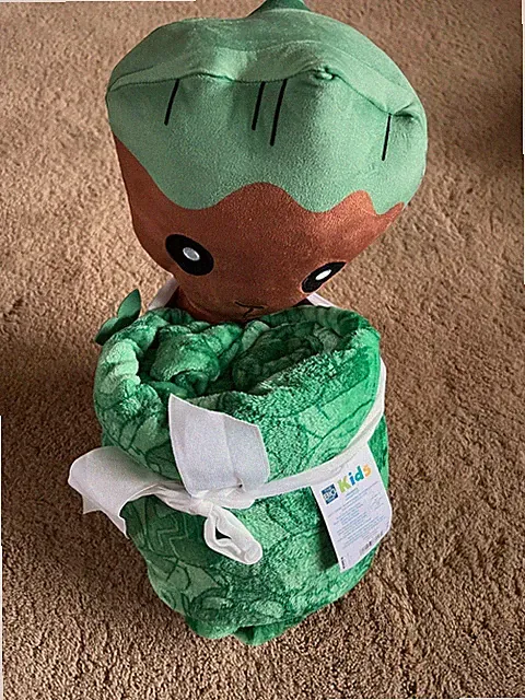 Marvel Kids Groot Buddy Plush & Throw Blanket Set 50"X60" Buddy 10"x 13"