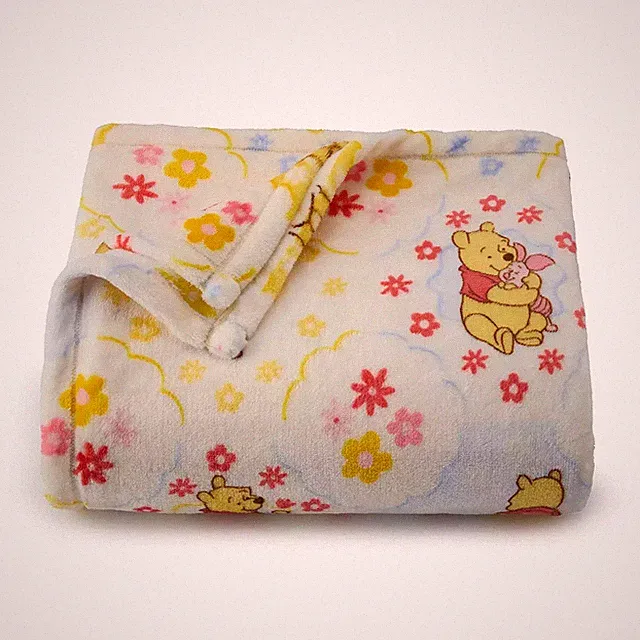 NEW DISNEY WINNIE THE POOH SOFT PLUSH THROW BLANKET THE BIG ONE 5X6 FT