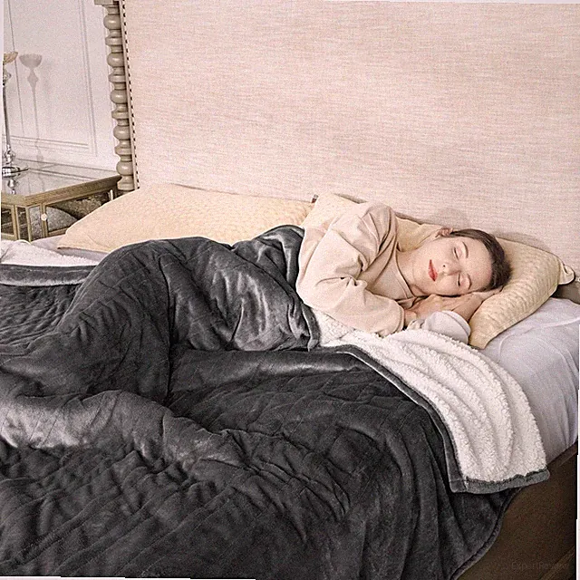Queen Size Heated Blanket with Dual Control, 10 Heat Settings, Soft Flannel