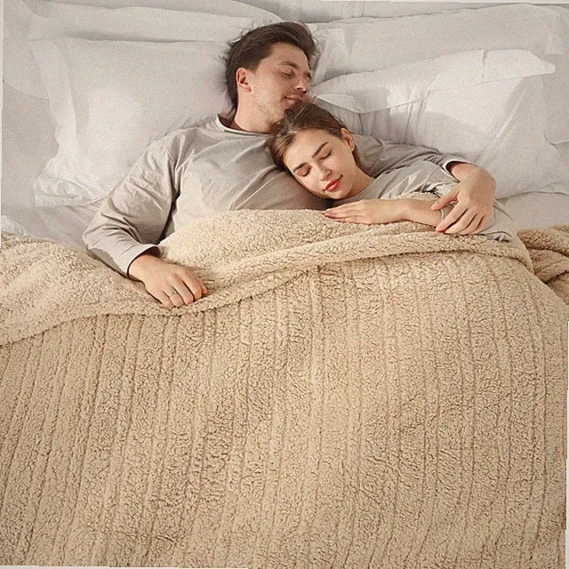 Queen Size Heated Blanket with Dual Control & 5 Heating Levels, 84"x90