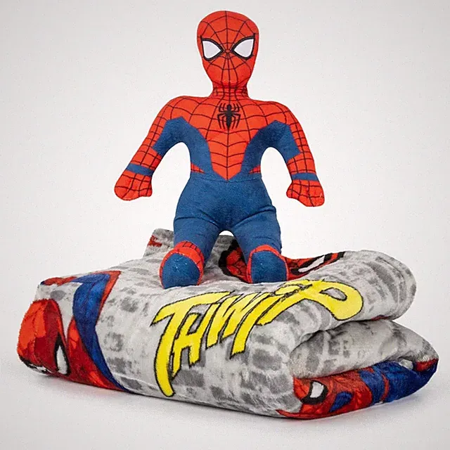 Spider-Man Pillow and Throw Blanket