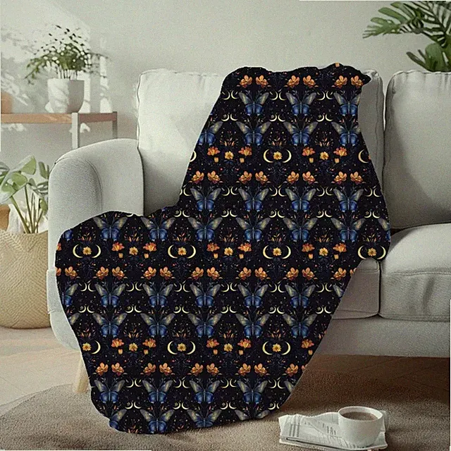 Throw Blanket King Size Bedding Soft Minimal Decor