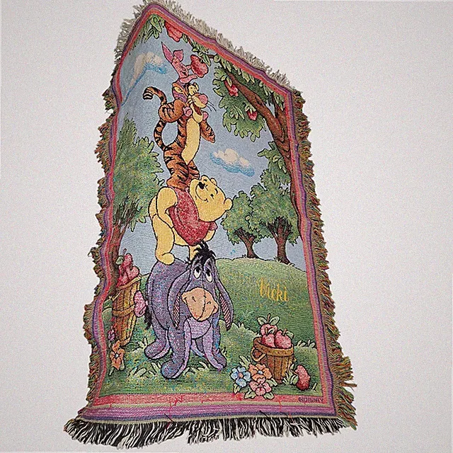 Vintage Disney Winnie The Pooh Tapestry Throw Blanket Personalized Vicki